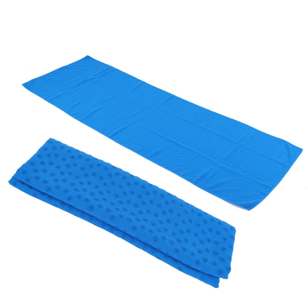 185cmx63cm NonSlip   Mat Towel   Sweat Absorbent Exercise Gym Mat Towel(Pink )