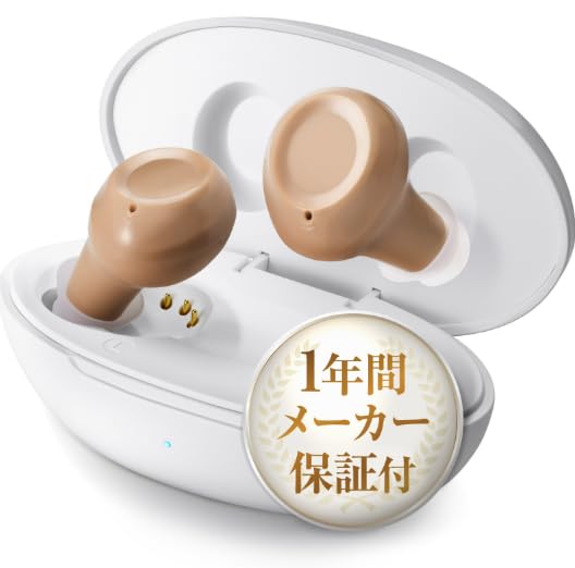

Hearing Amplifier for Seniors, Shuonki [5-Level Volume Adjustment & Easy Operation], Up to 25 Hours of Continuous Use, Discreet Earbuds, Single or Bin