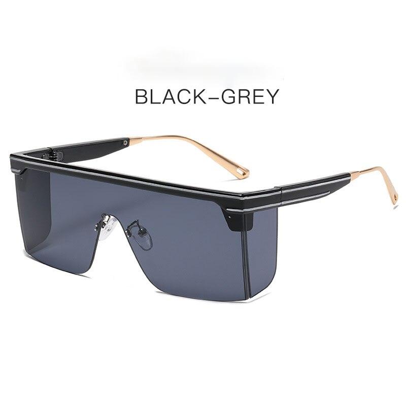 Vintage Übergroße Quadratische Sonnenbrille Männer Frauen Marke Designer Flache Top Mode Einteilige Linse Sonnenbrille Frauen für Weibliche Shades