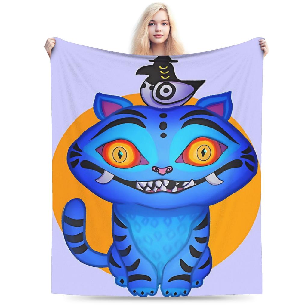 BABY Saja Boys Kpop Demon Hunters Game Plush Blankets Boy Girl Flannel Bedding Throws For Living Room Warm Soft Custom Bedspread