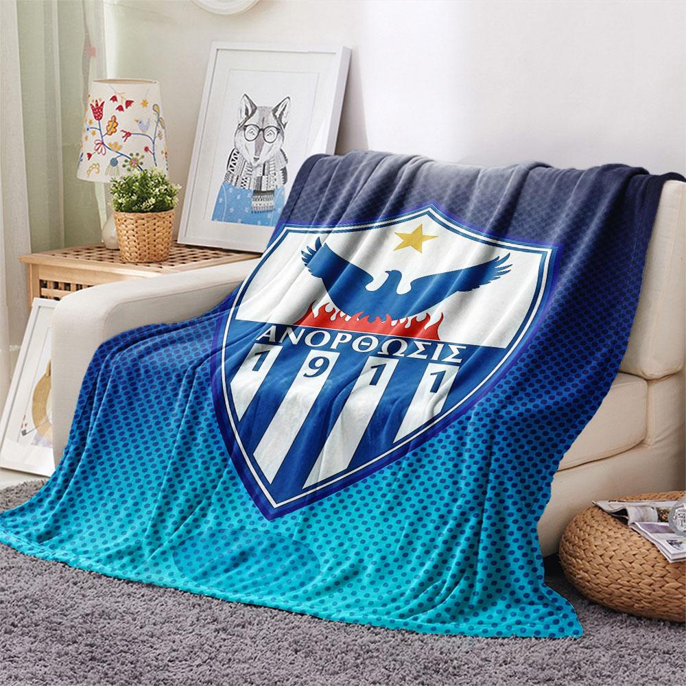 Anorthosis Famagusta FC FlAannel Blanket, High quality Comfortable for All Seasons, Home Decor, Warmth and Comfort