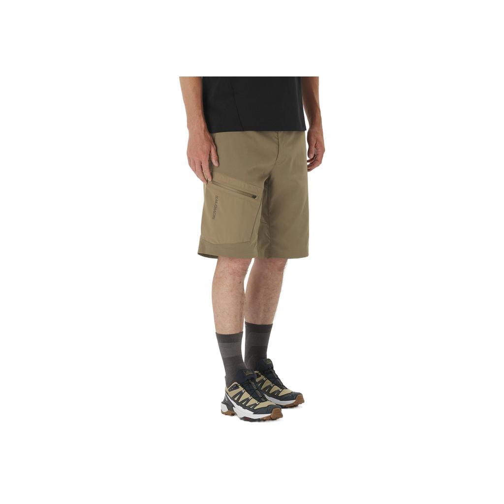 Salomon Outerpath Waterproof Breathable Soft Casual Shorts Men shorts Brown C24817