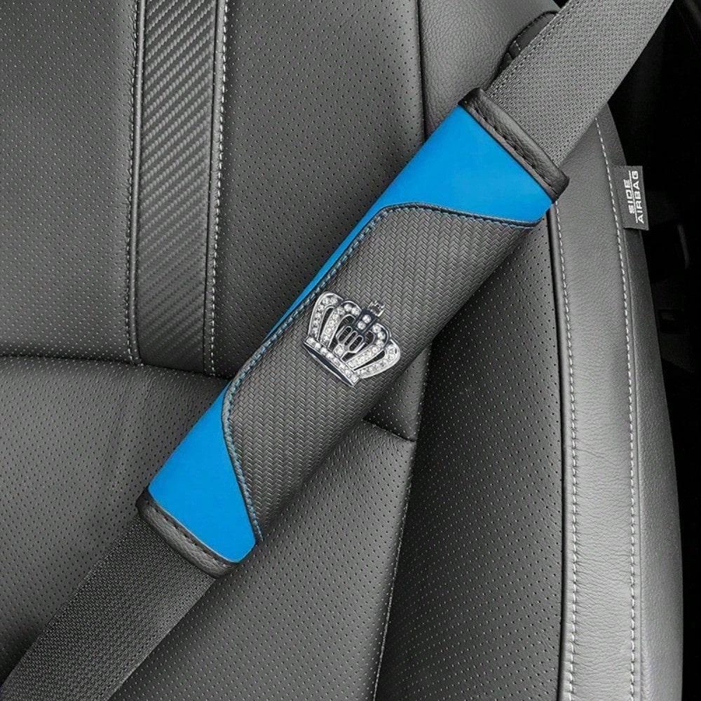 Cross-Border E-Commerce Car Carbon Fiber Leather Car Shoulder Cover Crown Shoulder Cover