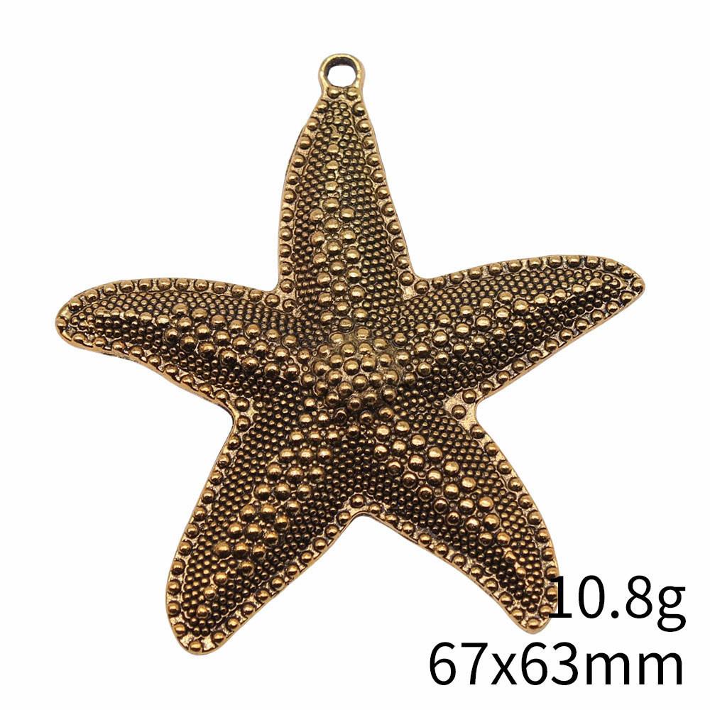 Mother's Day Charms For Needlework Starfish Charms Pendant Clearance Sale Items Pendants For Bracelets