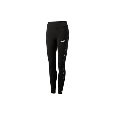 Puma Basic Series Letter Print Mid-Rise Slim Fit Casual Pants Women Bottoms Black 621566-01