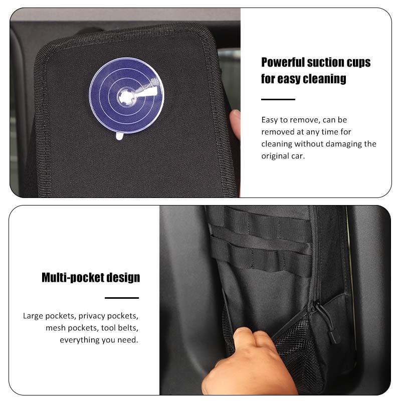 Geantă de depozitare organizatoare lateral pentru lunetă spate, potrivită pentru Suzuki Jimny 2019 în sus, versiunea cu 4 uși, depozitare, ordonare, accesorii auto