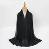 Chiffon Hijab Scarf Rhinestone Headband Turban High Quality Women Shawl