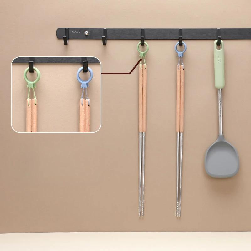 Hanging Stainless Steel Extended Chopsticks Fried Household Hot Pot Tableware Kitchen Anti-scald Fried Youtiao Long Chopsticks