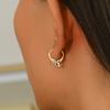 A Pair of Fashionable and Versatile Small Circle Earrings with New Ins Trendy Ear Loops and Women's Ear Buckle Design Sense