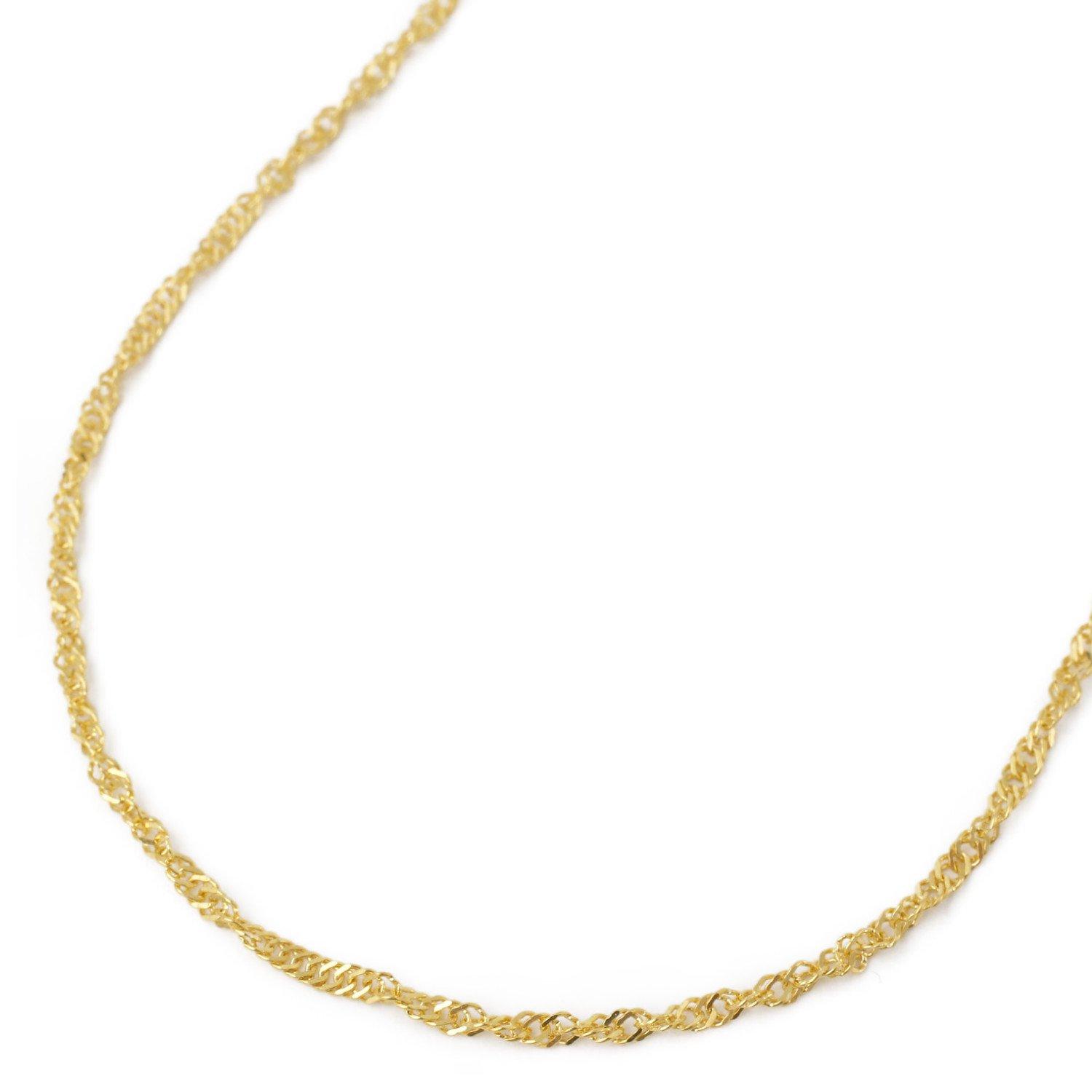 

Pure gold necklace screw chain 45cm 3g K24 engraved