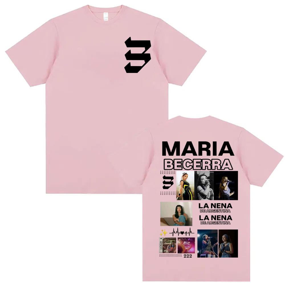 Singer Maria Becerra La Nena De Argentina Graphic T Shirts Men Women Clothing T Shirt 100 Cotton 90s Summer Tshirt Streetwear