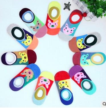 

1 Pair Cotton Non-slip Bottom Socks for Men and Women Baby Boat Socks One Size
