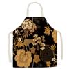 Pastoral Style Floral Series Kitchen Sleeveless Apron Color Floral Linen Apron Parent-Child Children'S Apron