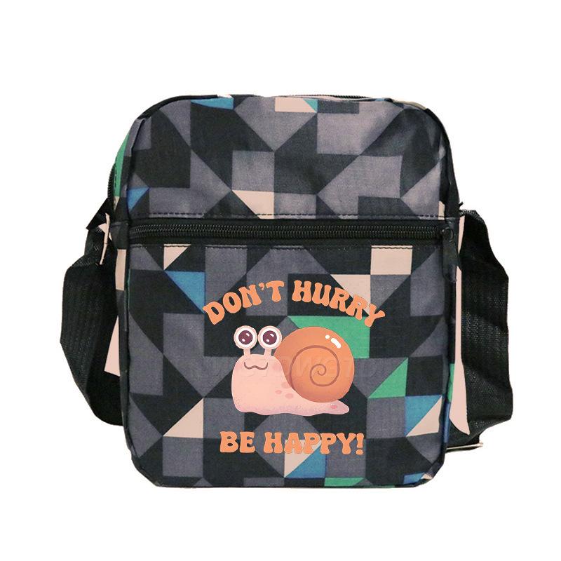 New student fashion shoulder bag personalized printing children's portable multifunctional messenger bag