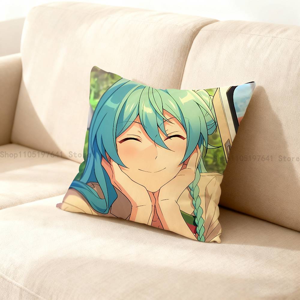 E-Ensembles S-Stars Wataru H-Hibiki Pillow Case Plush Pillow Cases Home Decoration Pillow Cover for Sofa Bed Chair Living Room