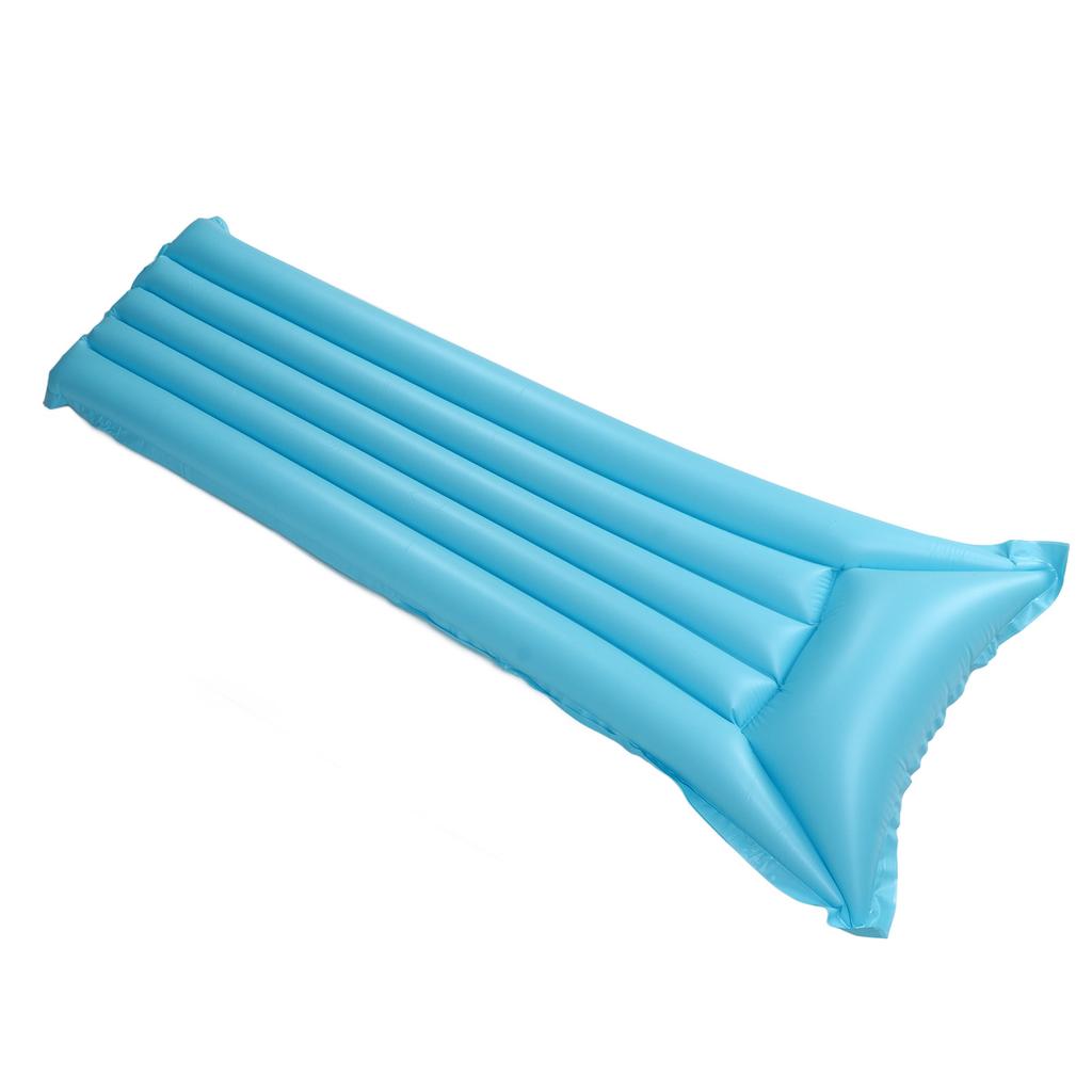 Aufblasbare Schwimminsel PVC Verdickt Freizeit Schwimmbett Cartoon Blau Einfarbig Kinder Wasser Aufblasbar