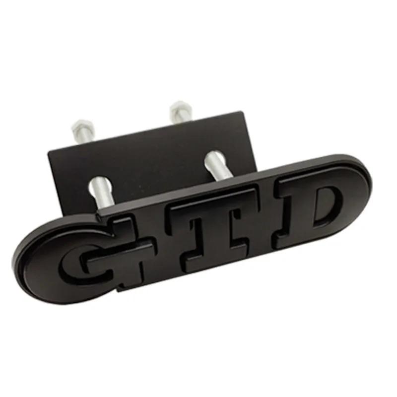 2026 Hot For VW VOLKSWAGEN 3D Metal GTD Logo Car Rear Trunk Badge Sticker Front Grill Emblem For VW Polo Golf 4 5 6 7 GTD MK4 MK