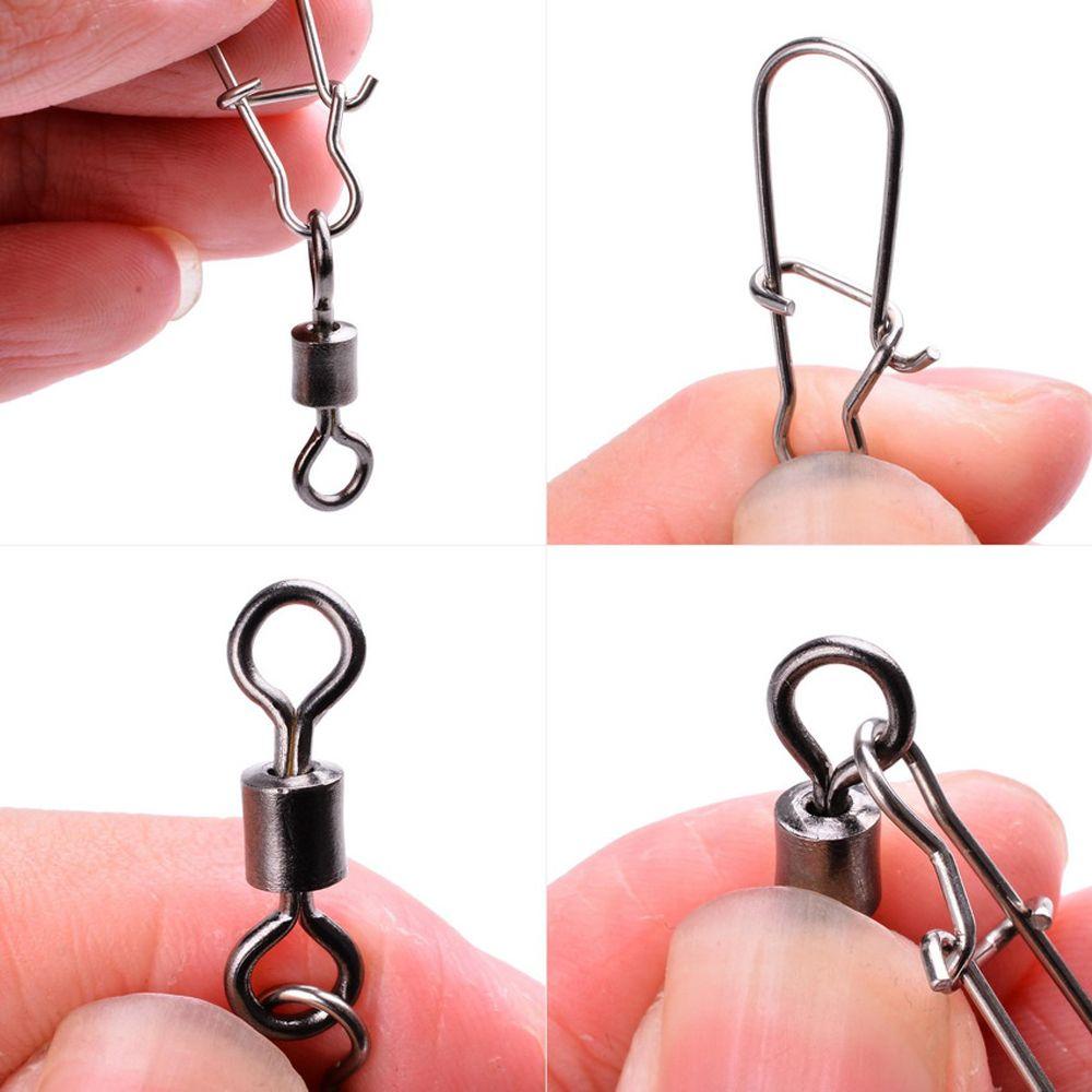 Accessories Swivel Connector Swivels Interlock Pin Snap Fishing Connector Fishing Rolling Connector