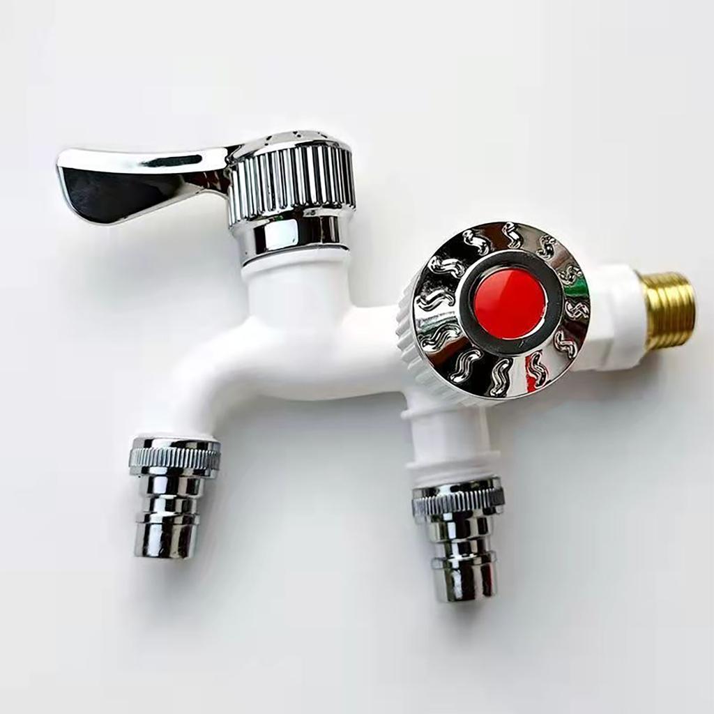 Multi-function Faucet Splash-proof Household Plastic Washing Machine Faucet Kitchen Dual-control Dual-use Splicer