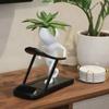 Succulent Plant Pots Weightlifting Running Yoga Human Shaped Succulent Pot Resin Creative Decorative Plant Pot for Mantel Table Bathroom