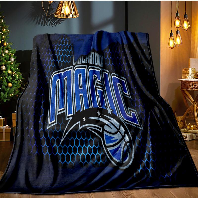 Orlando Magic Flannel Blanket, Use for Birthday/Holiday Gift, Soft Blanket for Sofa/Bed/Camping/Office/Tourism Use,All Seasons