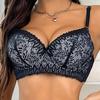 European and American Style Color-blocked Lace Push-up Anti-sagging Bra Shaping Comfortable Breathable Anti-sagging Sexy Bra