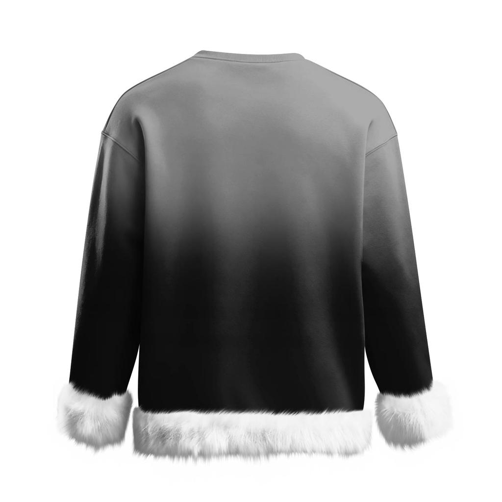 Damska codzienna bluza z długim rękawem w kolorze gradientowym