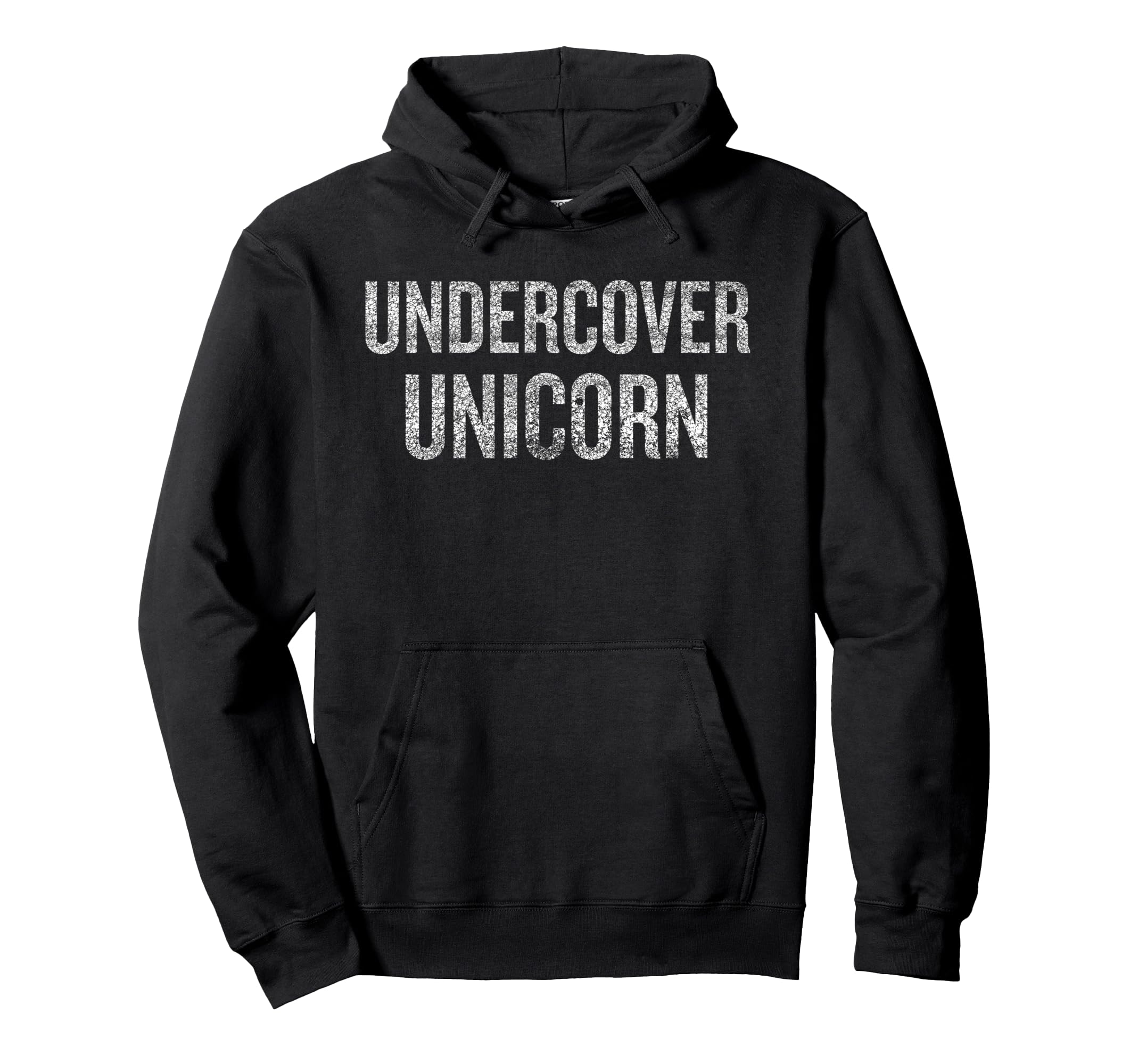 

Undercover Unicorn Смешная толстовка с капюшоном на День святого Валентина чёрный