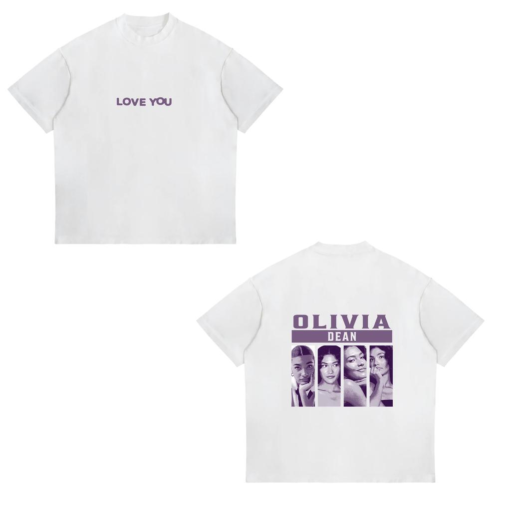Uk Singer Olivia Dean Merch 2026 Unisex Tshirt Unisex Short Sleeve Tops Fashion Tee Clothes Causal Y2K Tops Cotton