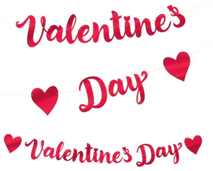 Valentines Day Banner Red Valentines Day 140Cm