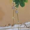 Zirconia Snowflake Tassel Earrings: Elegant High-End Design for Versatile Style