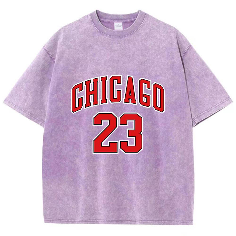 Chicago Basketball Spirit 23 Man Tee Shirt Graphic Sports Tee Clothing High-Quality T Shirt Cute Fashion Clothing