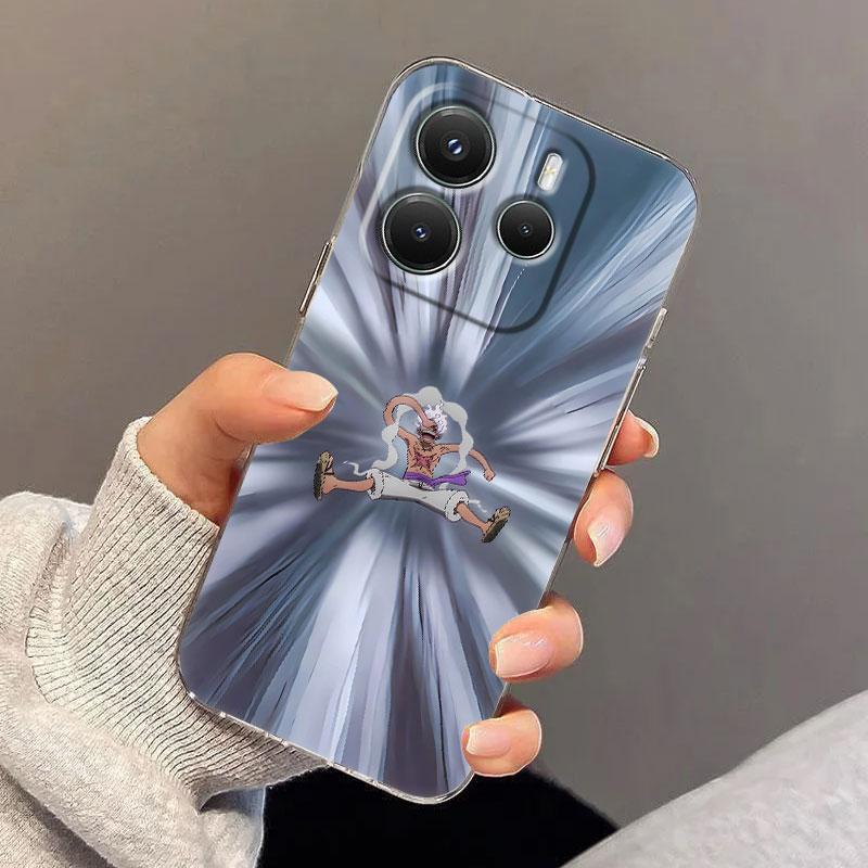 Japan O-One Piece Case For Xiaomi Redmi Note 15 14 13 12 11 Pro Plus Luffy Gear 5 Cover For Redmi 15C 15 14C 13C 12C Phone Cases