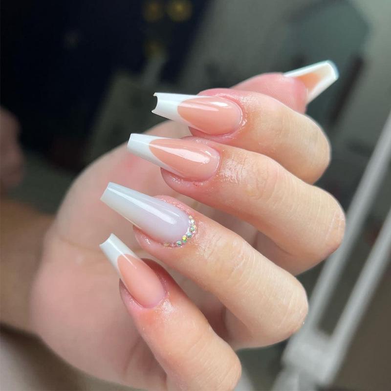 

Trendy Translucent Gel Nail Patches - Removable Finished Manicures Gel Polish