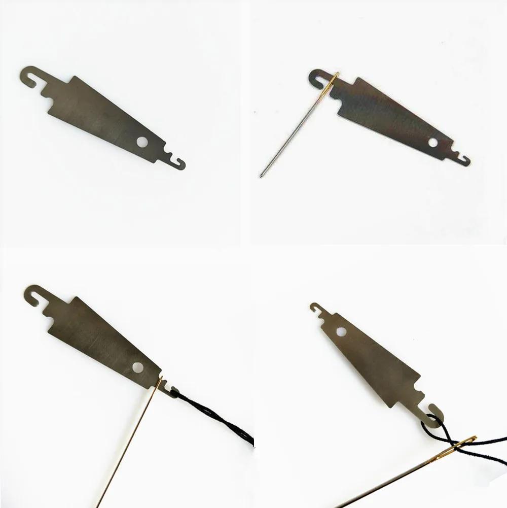 Steel Hook Needle Threader for Hand Sew Ribbon Embroidery Cross Stitching Sewing DIY Tools Sewing Accessories