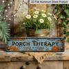 2D Flat 1pc, Entrance Decorative Sign, Metal Sign Wall Decoration, Retro Style Wall Decoration During Treatment, Aluminum Craft Decoration