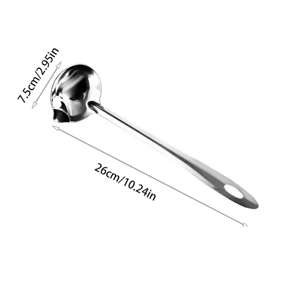 

Ложки-шумівники з нержавіючої сталі 304 з довгою ручкою, масловіддільник, суп, домашня кухня 410 Stainless Steel