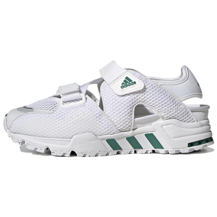 New EQT93 Sandal Adidas 'Cloud White Green' GZ7199