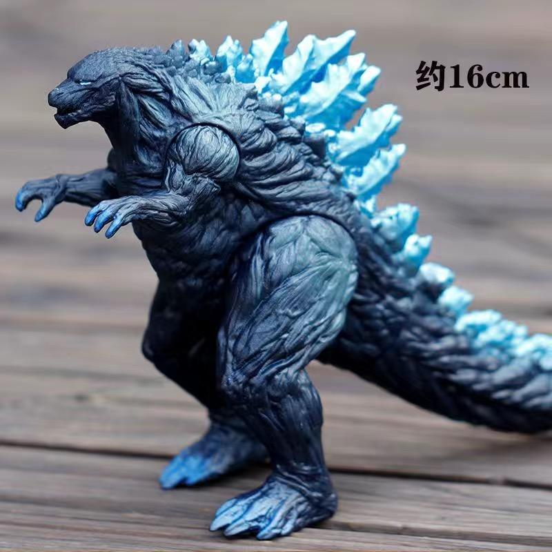 18CM Godzilla VS King Kong 3 Têtes Drago King Ghidorah Gorille Godzilla Colle Souple Figurine d'Action Jouet de Collection