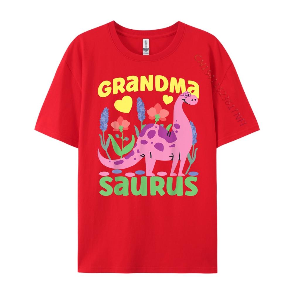 Grandma Saurus Dinosaur For Funny Grandmother Harajuku T Shirt Homme Easter Day