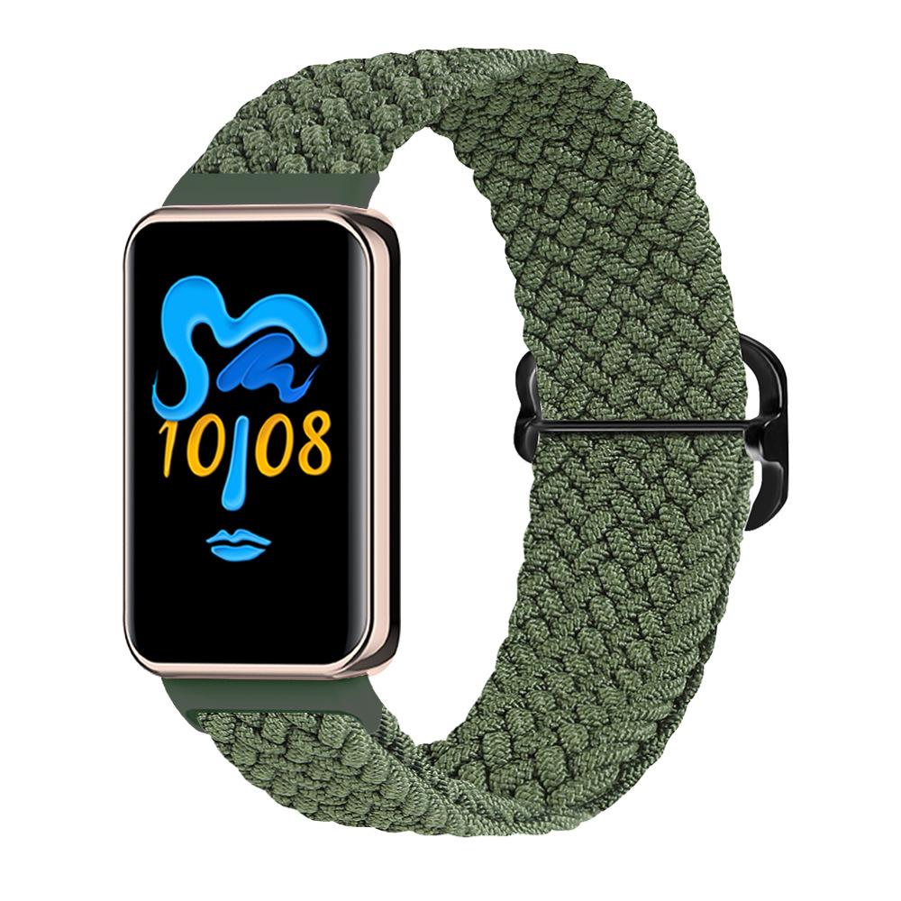 Elastic Nylon Solo Strap for Honor Band 10 Bracelet Women Men Loop Braided Wristband With Metal Clasp for Honor Band 9 Correa
