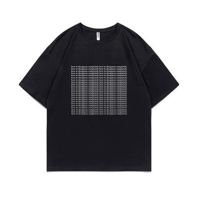 Britische Rockband Radiohead How To Disappear Completely Buchstabenlogo Print T-Shirt Herren Damen Mode Übergroße Kurzarm T-Shirts