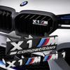 3D Car Front Grille Emblem For M1 M2 M3 M4 M5 M6 M7 X1 X2 X3 X4 X5 X6 X7 M Competition LOGO Car Styling Decor Accessories