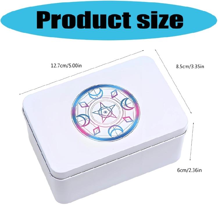 Portable Metal Playings Card Box Money Coin Carry Box Candy Case Business Tarots Storage Box For Home Use