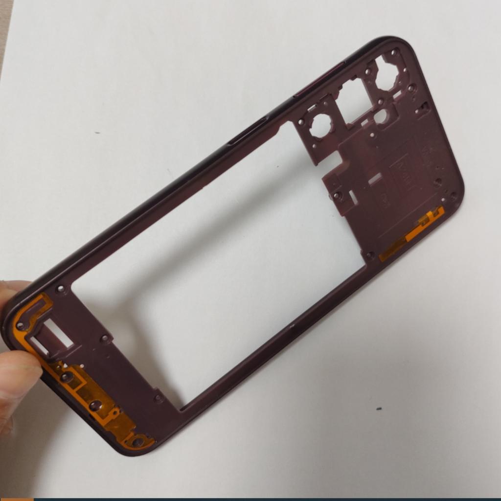 For Samsung A24 4G A245 Middle Frame Housing Bezel Plate With Side Button Repair Parts