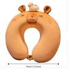 Animal Neck Support Cushion Double-sided Napping Headrest Pad Travel U-Shaped Pillow  Home