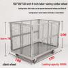 Heavy-Duty Folding Mesh Warehouse Cart