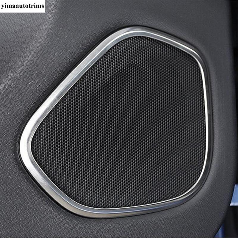 For VOLVO XC60 2018 - 2024 Car Door Speaker Loudspeaker Sound Frame Decoration Cover Trim Stainless Steel Accessories Interior