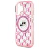 Karl Lagerfeld Klhmp16Shmckmhp Iphone 166.1 Różowy/Pink Iml Monogram Karl&Choupette Head Magsafe