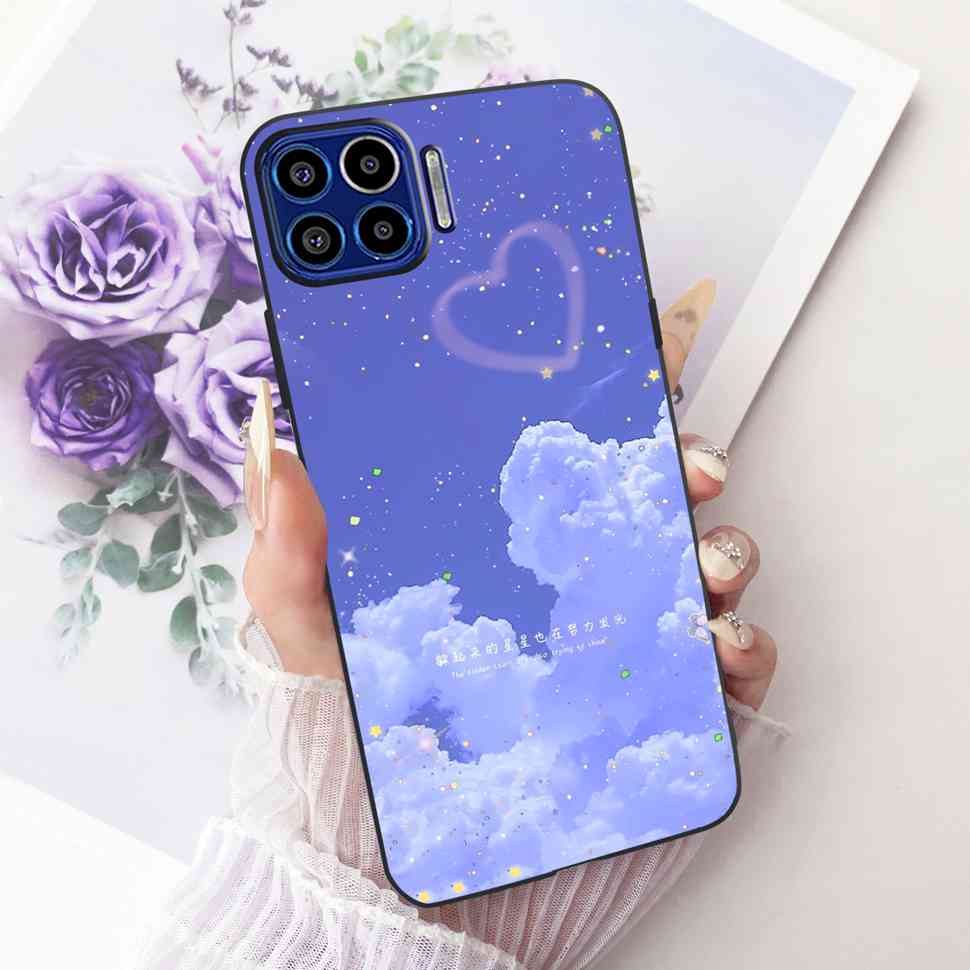Für Motorola One 5G 6,7" Hülle Neueste Beliebte Drucke Silikon TPU Schwarze Abdeckung Für Motorola One MOTO ONE 5G Handyhüllen Bumper